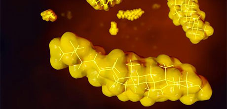 Cholesterin ist ein organisches Molekül und ein struktureller Bestandteil aller tierischen Zellmembranen. Es dient auch als Vorläufer für die Biosynthese mehrerer Steroidhormone und Gallensäuren.