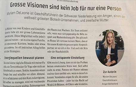 Cover der Zeitschrift annabelle mit Bericht von Myriam DeLeone zu unserem FlexSpace-Arbeitsmodell